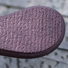 Cozy Leather Simple Handmade Platform Slippers