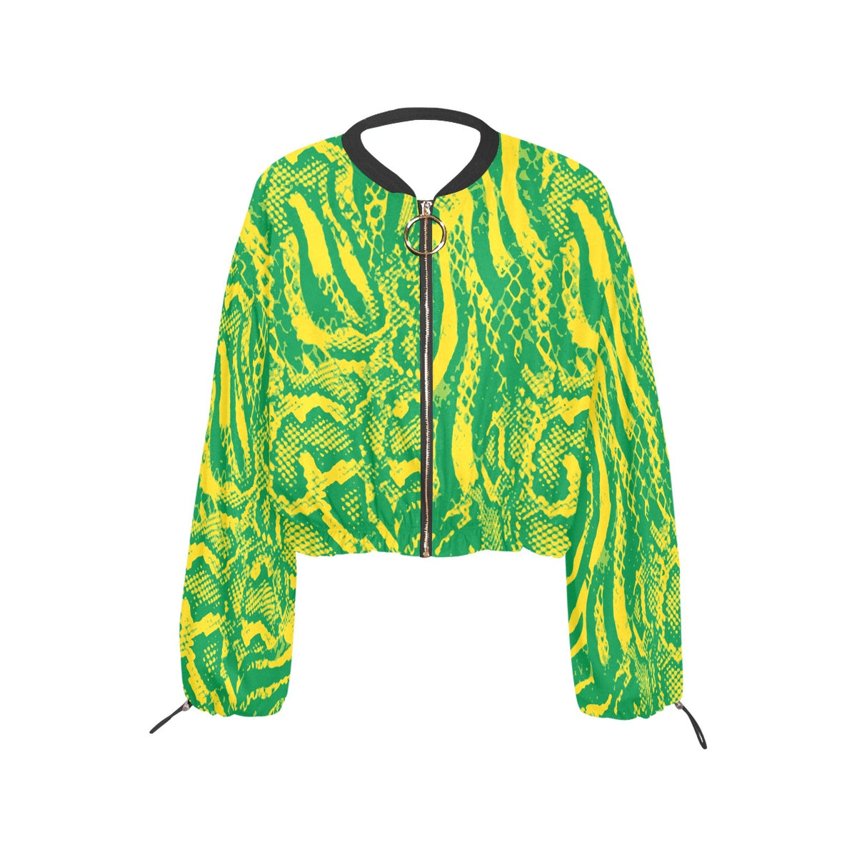 Dembe Lime Cropped Jacket