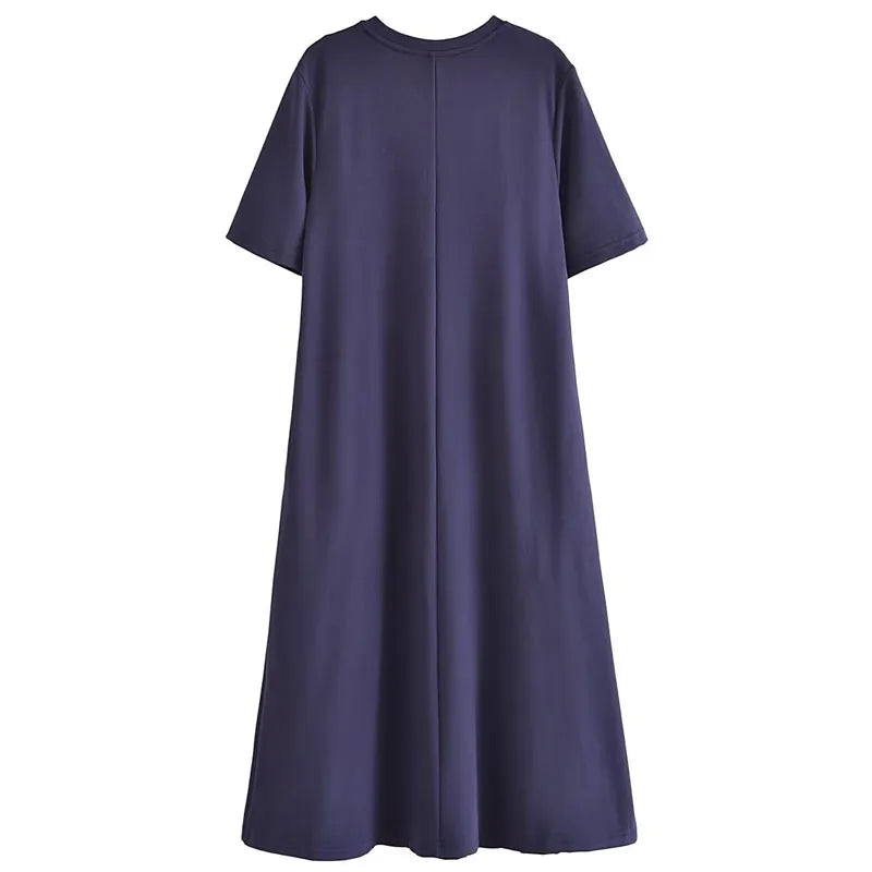 Classic Cotton Midi Shirt Dress