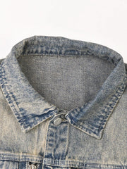 Shaped Shoulders Denim Jacket