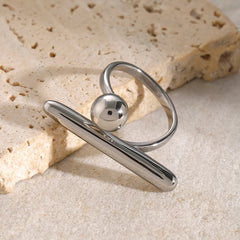 Stainless Steel Minimalist Classy Unique Ring