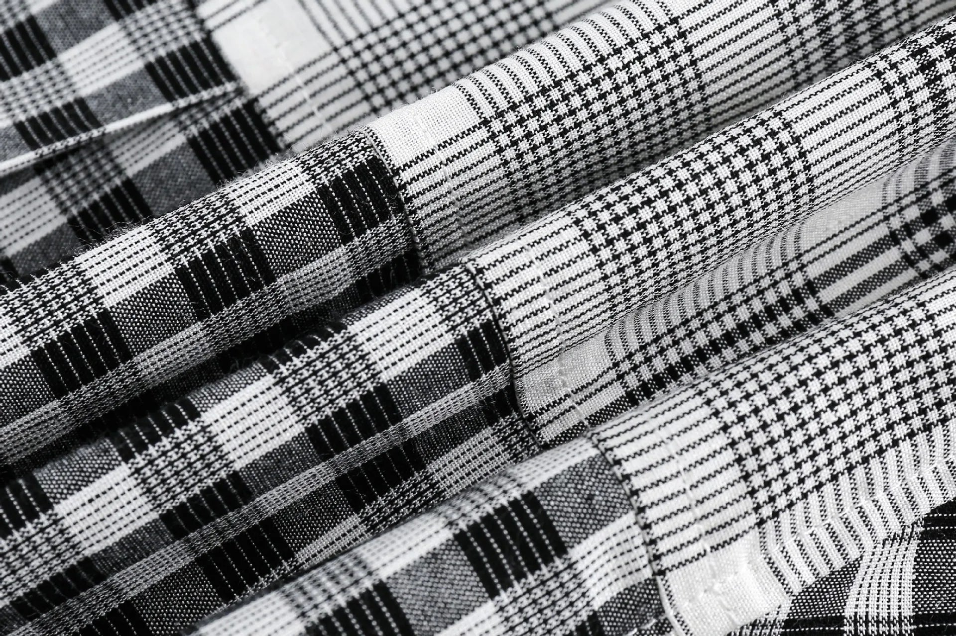 Checked Plaid Patchwork Shirt