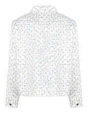 Sequins Overstitch Deco Denim Jacket