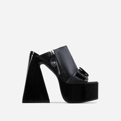 Square Open Toe Thick High Heel Sandals