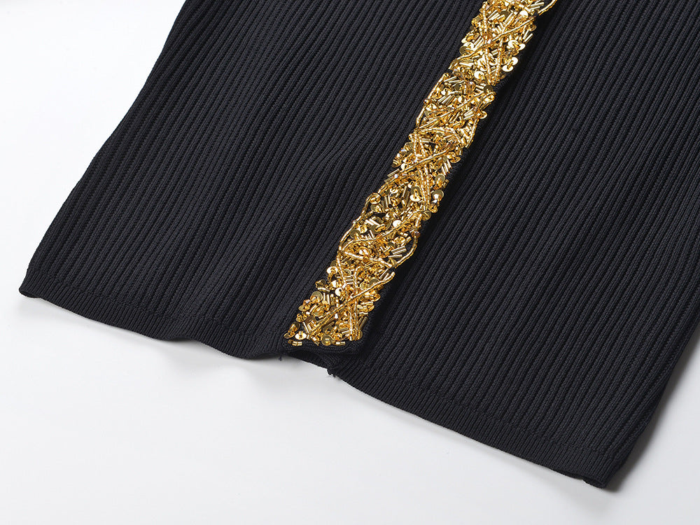 Pre Order:  Beaded Sequined Knit Cardigan
