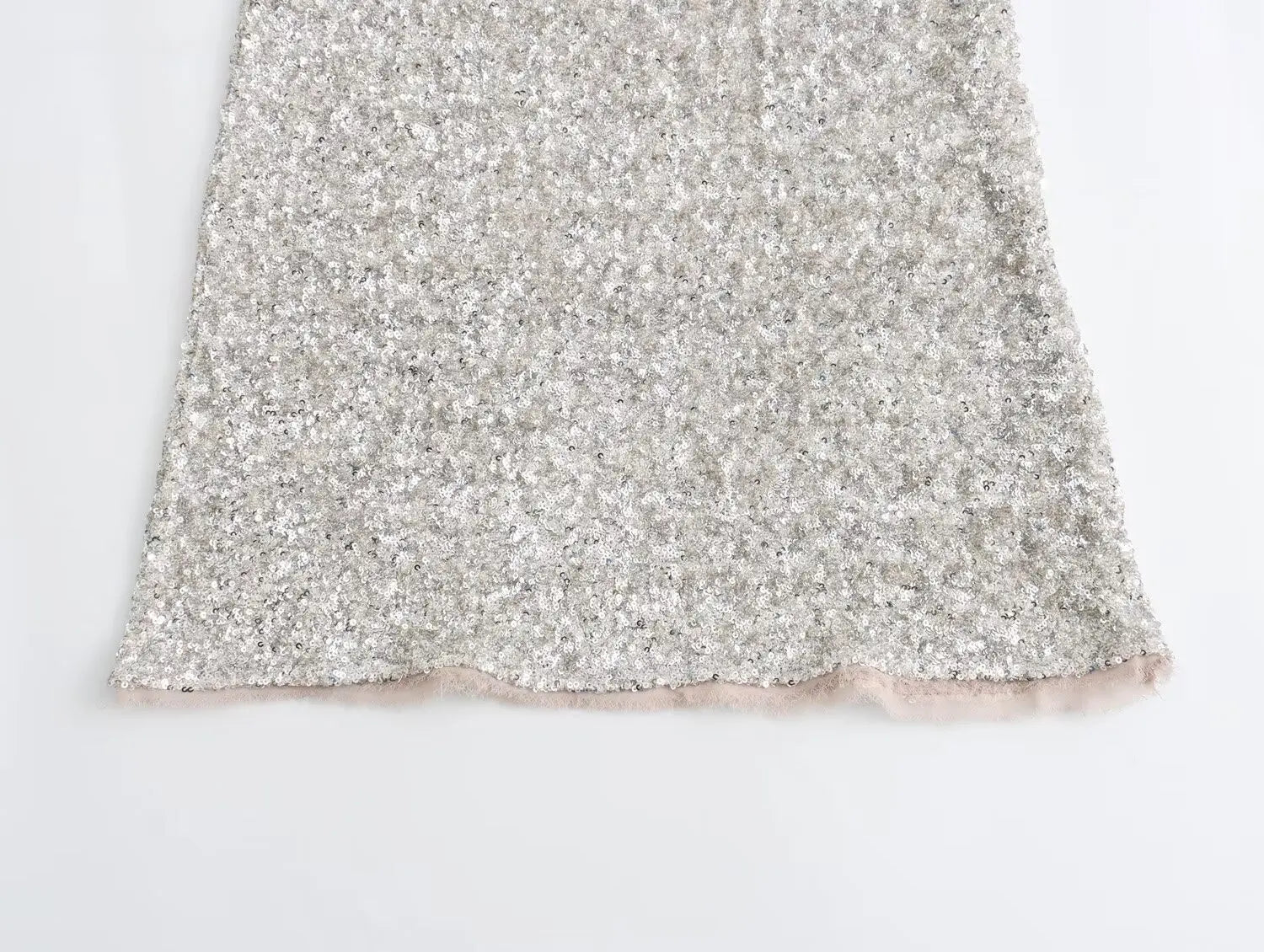Sequined Sleeveless Midi Party Dress