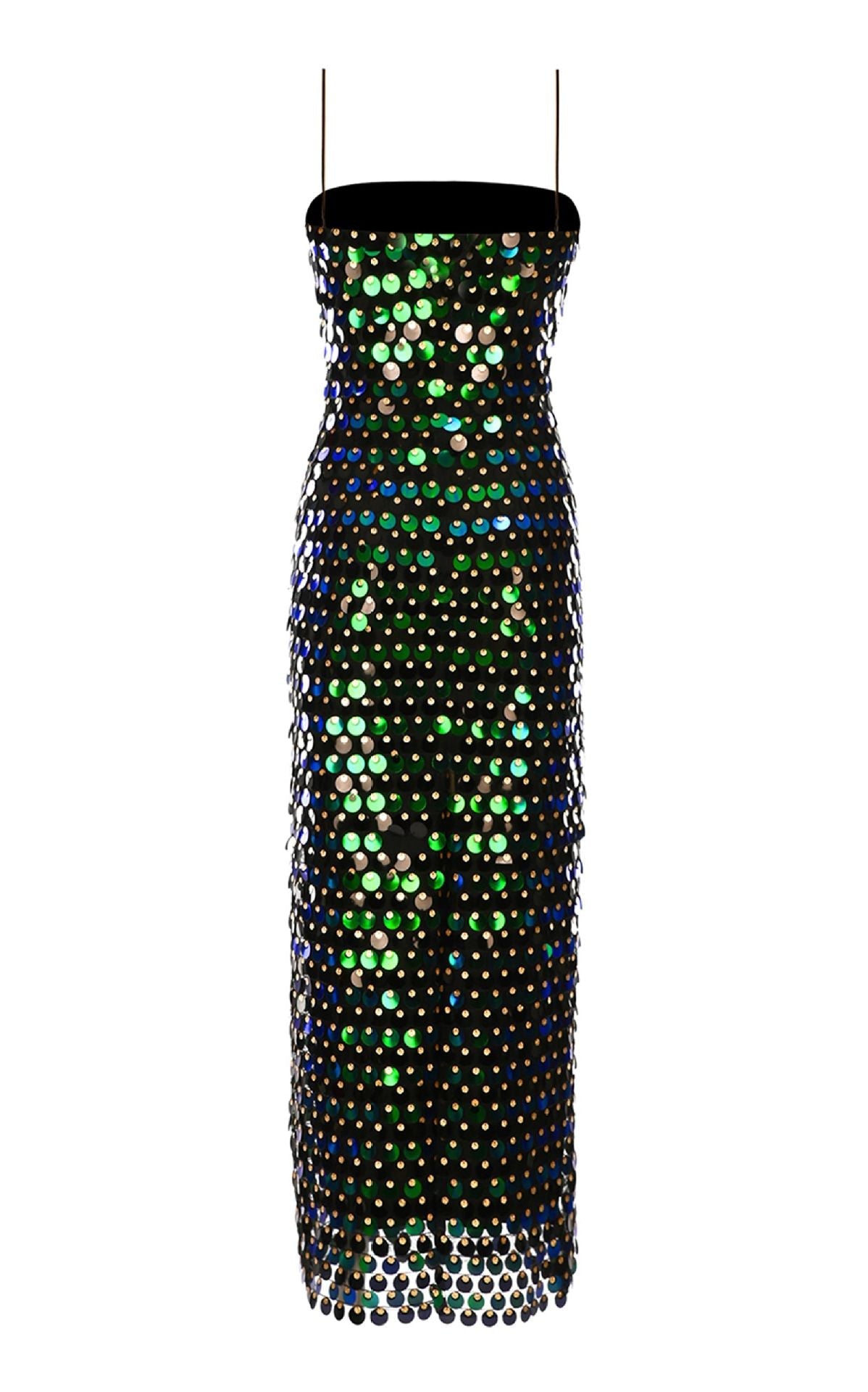 Solid Sequin Slim Backless Dress