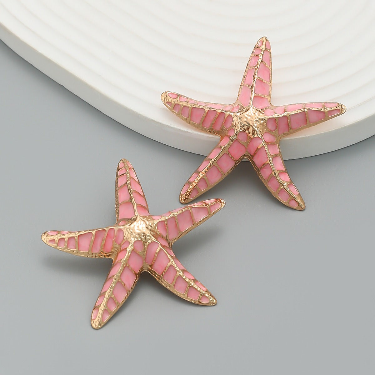 Starfish Drip Oil Earrings