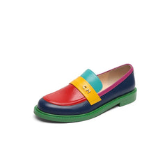 Round Toe Chunky Platform Loafers