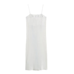 Printed Pleated Camisole Dress