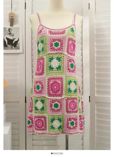 Crochet Knit Cut Out Dress