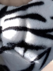 Zebra Faux Fur Short Coat