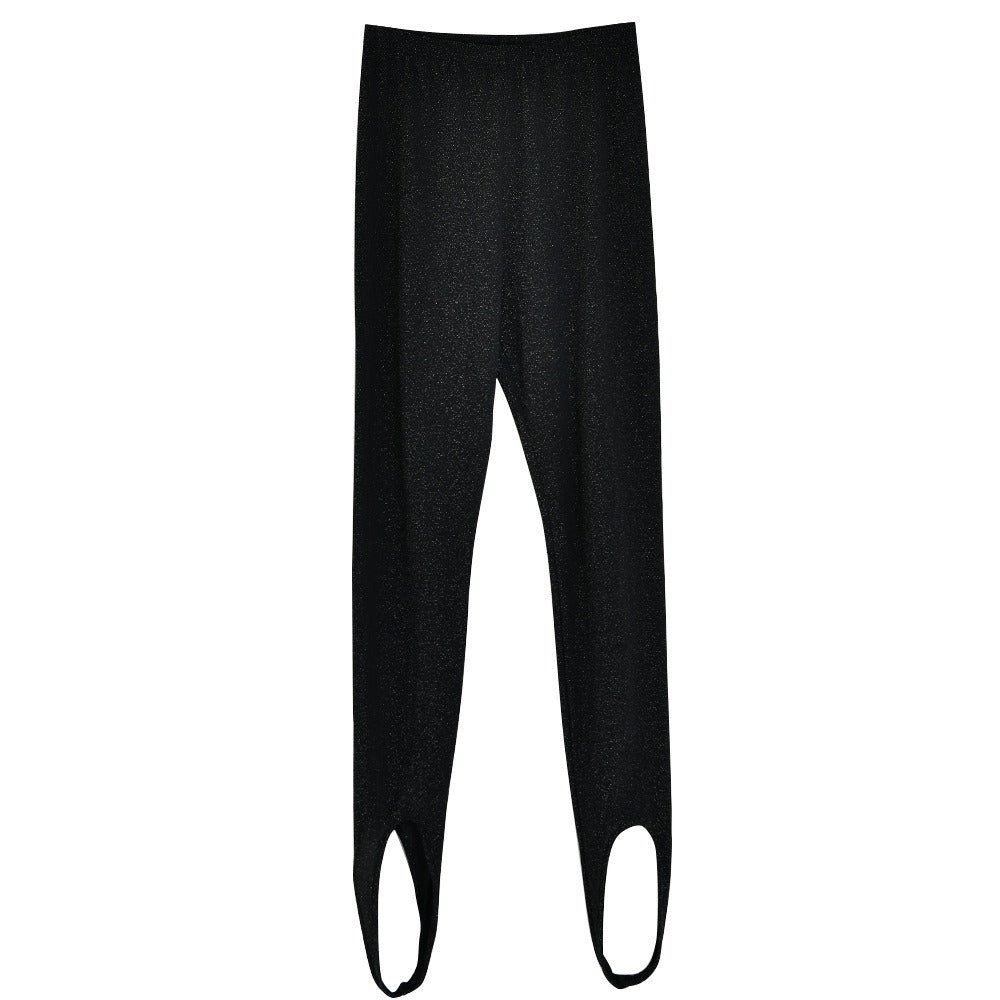 Shimmer Knitted Yoga Stirrup Leggings