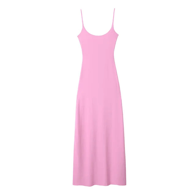 Slim Fit Sleeveless A-Line Dress