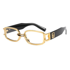 Vintage Rectangle Tinted Lens Sunglasses