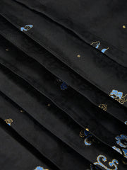 Pleated Dragon Jacquard Lace Up Skirt