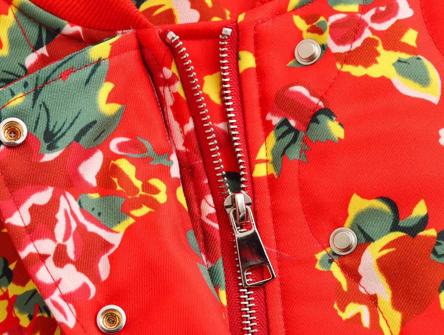Oriental Floral Padded Jacket