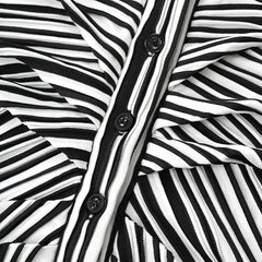 Stripes Shirt+Mini Skirt Set