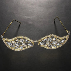 Rhinestones Geometric Costume Eyewear
