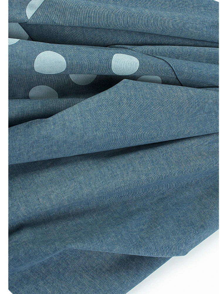 Irregular Dot Printed A-Line Skirt