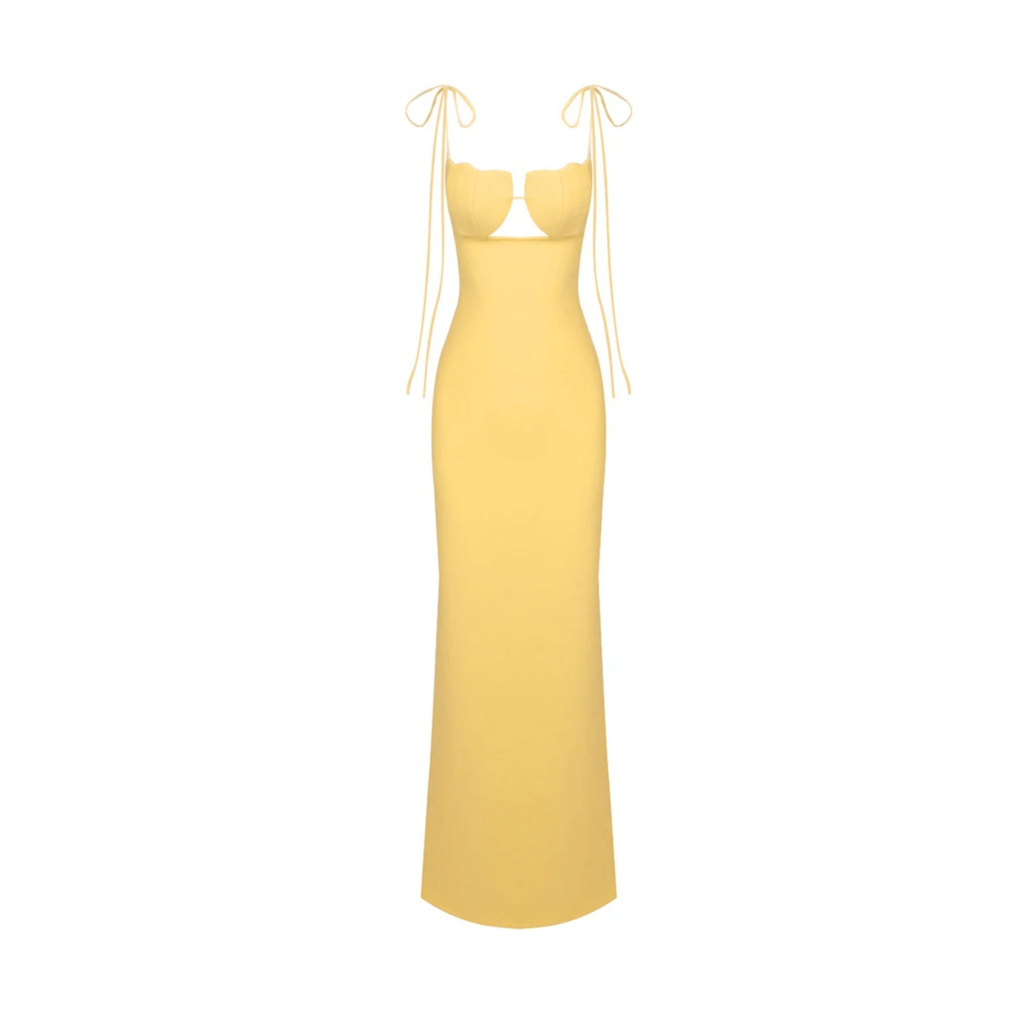 Tulip Sleeveless Lace Up Solid Maxi Dress
