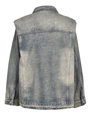 Shaped Shoulders Denim Jacket