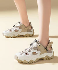 Casual Red Platform Sandals Hollow Out Breathable Mesh