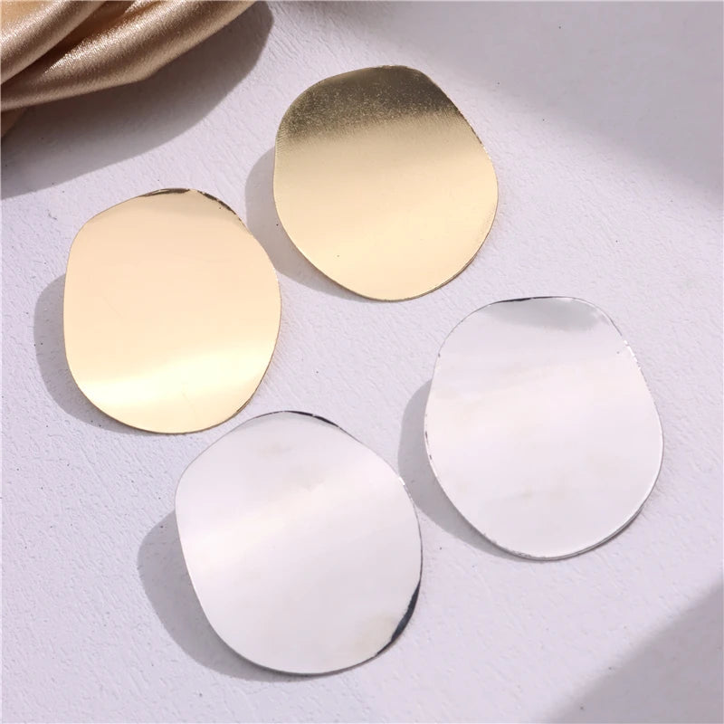 Smooth Irregular Exaggerated Stud Earrings