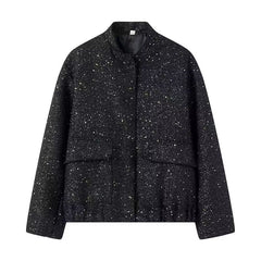 Sequined Bomber Jacket