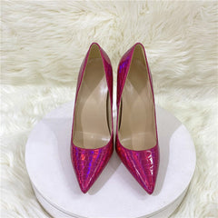 Glossy Stone Pattern Stilettos