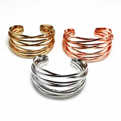Stacked Thin Cuff Bracelet