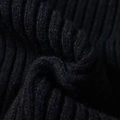 Sequined Flower Knitted Long Sleeved Sweater