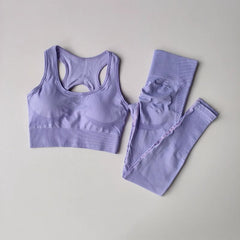 Seamless Yoga Top + Pants Set