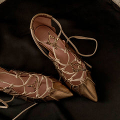 Strap Roman Chunky Heel Sandals