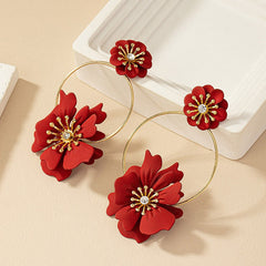 Camellia Flower Earrings