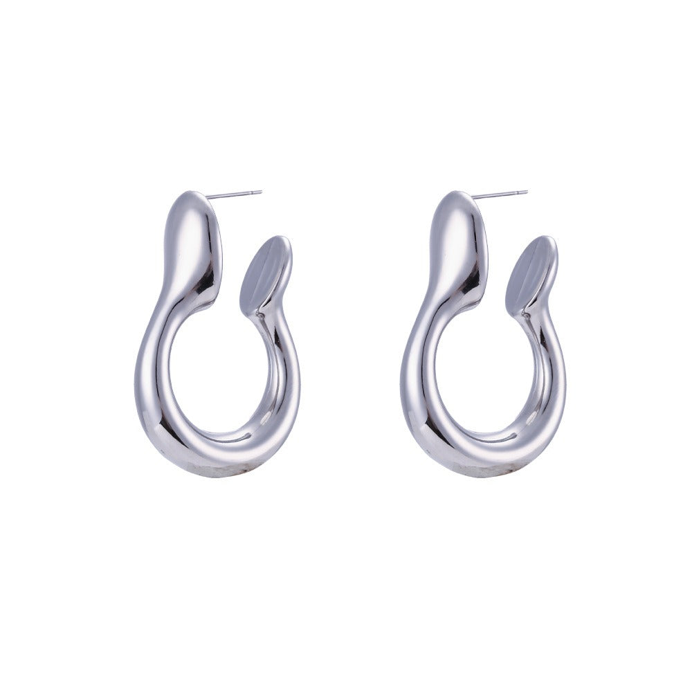 Stainless Steel Hollow Earrings