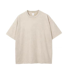 Washed Distressed Cotton T-Shirt