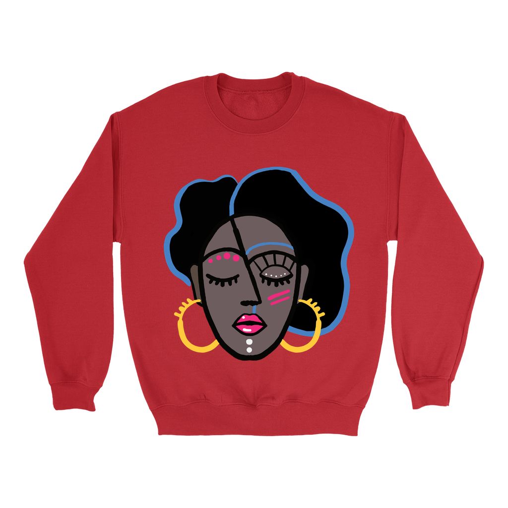 Mocha Afro Pink Sweatshirt