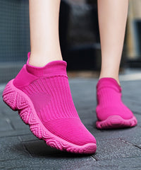 Summer Comfortable Breathable Mesh Rose Flats Shoes