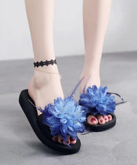New Fashionable Flower Beach Slide Sandals Peep Toe