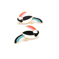 Retro Big Billed Bird Earrings