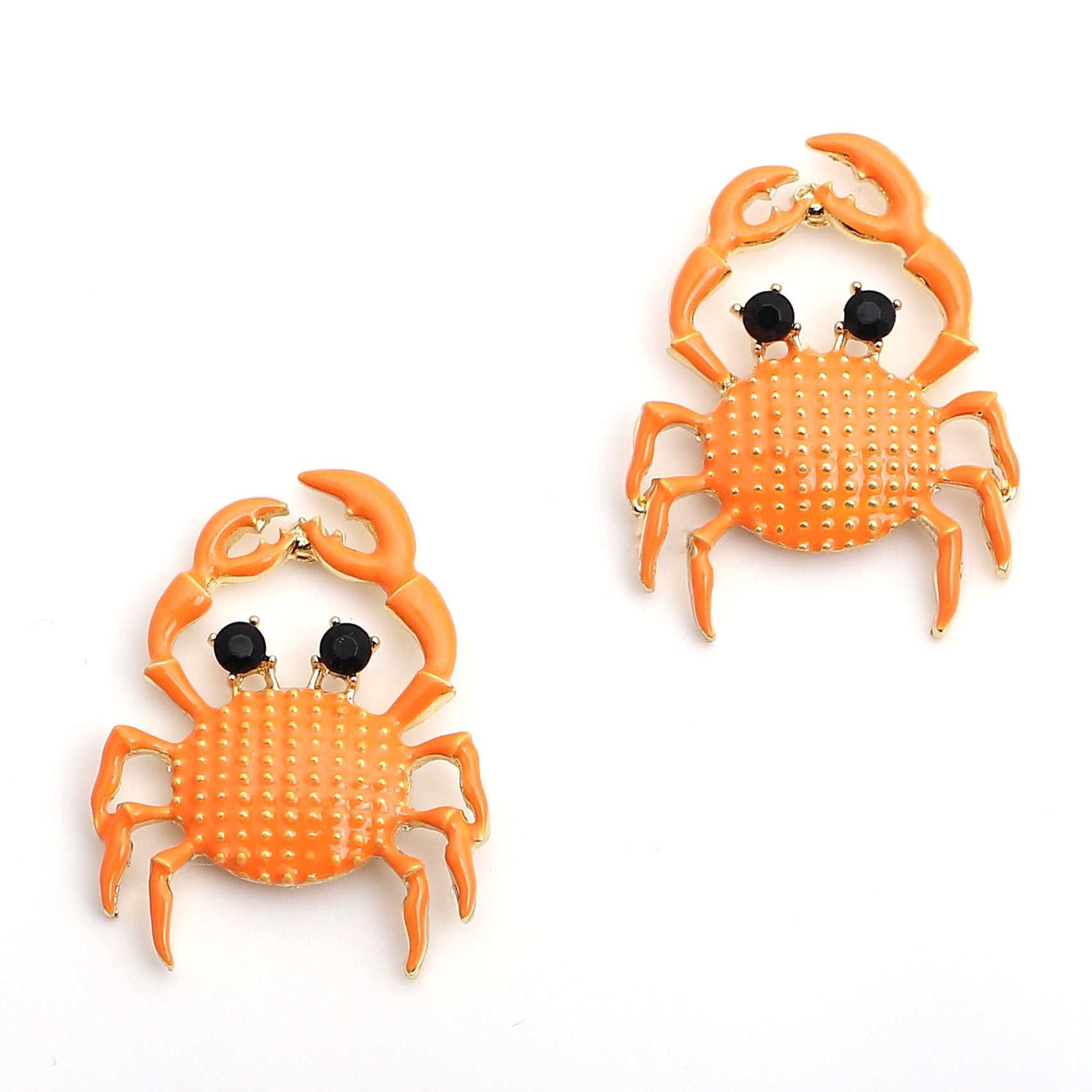 Cute Little Crab Alloy Earrings