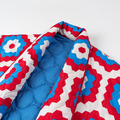 Print Loose Long Sleeved Kimono Style Coat