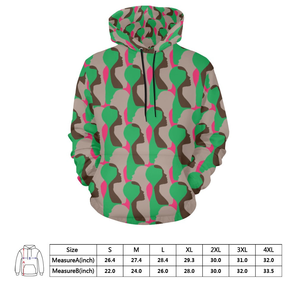 Ubuso Green Hoodie