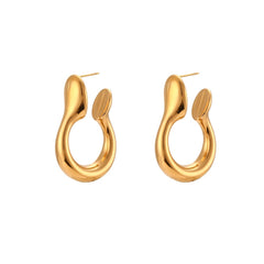 Stainless Steel Hollow Earrings