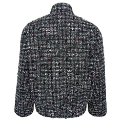 Glitter Sequins Stand Collar Jacket