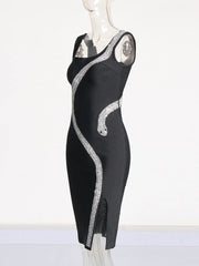 Diamond Snake Slim Fit Camisole Dress