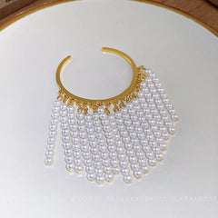 Pearl Tassel Palace Style Open Bracelet