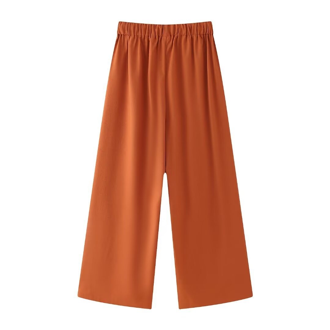 Solid V-Neck Casual Shirt + Pants