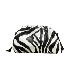 Zebra Pattern Single Shoulder Crossbody Cloud Bag